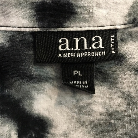 a.n.a A New Approach long sleeve tie dye rayon shirt - Picture 8 of 10